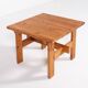 Scandinavian Modern solid pine coffee table