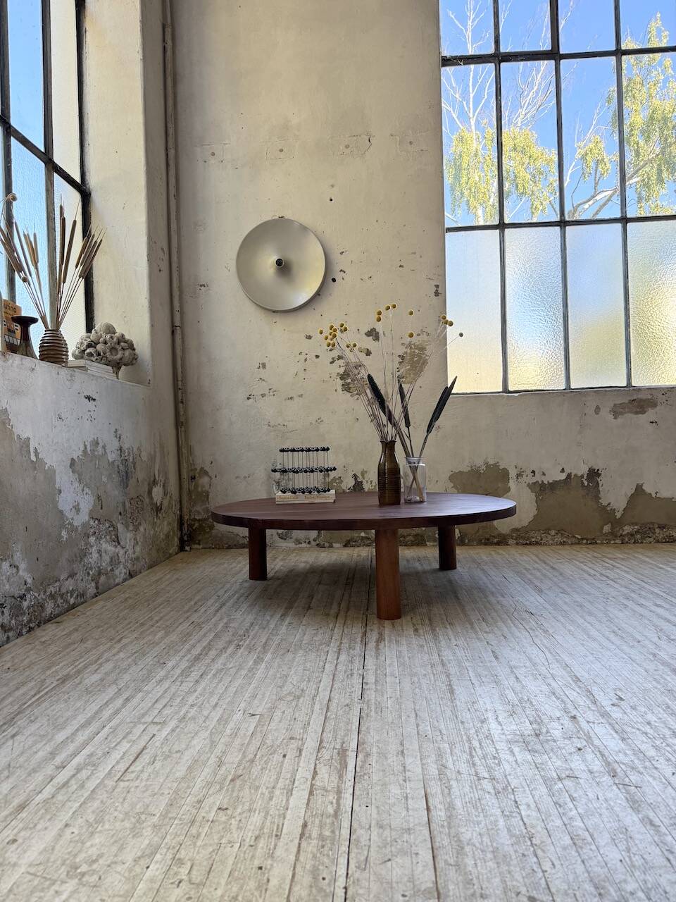 50s round tripod coffee table