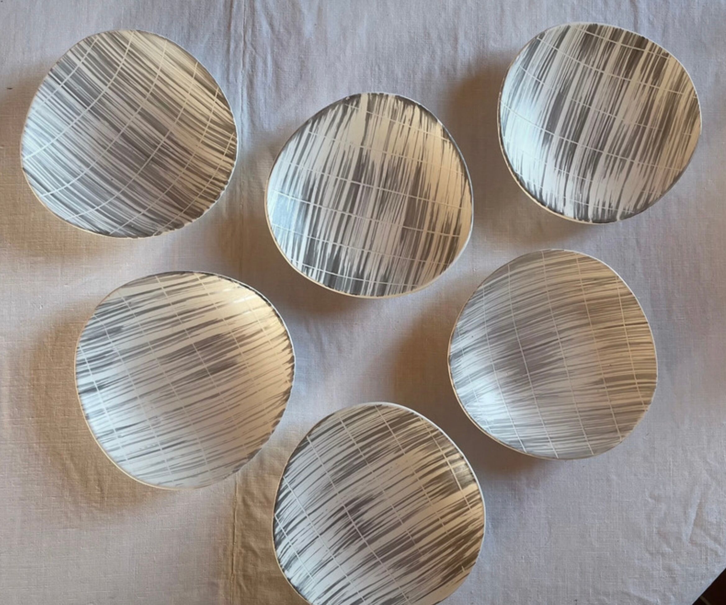 Niderviller hollow plates "Sail"