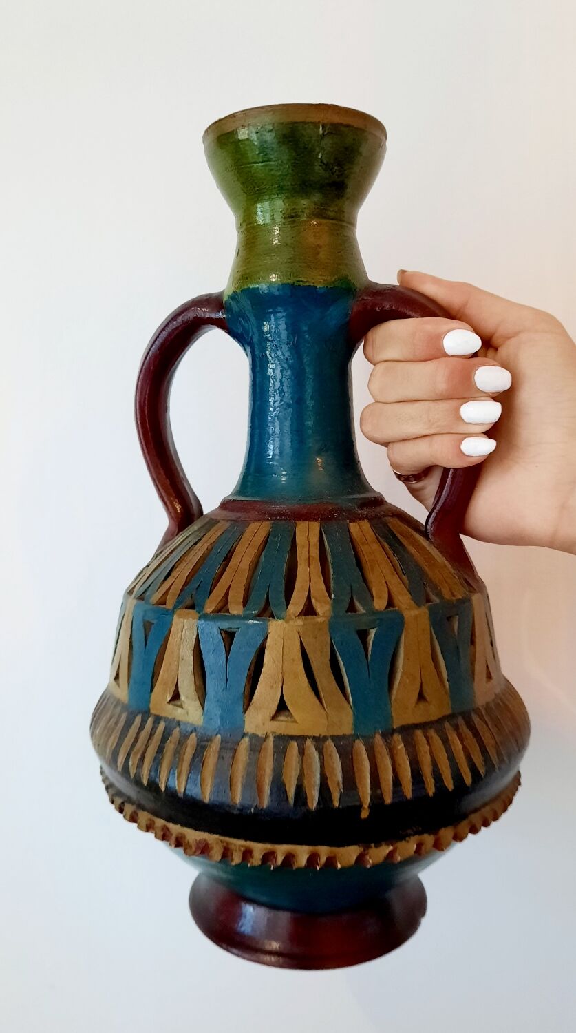 Vintage terracotta vase