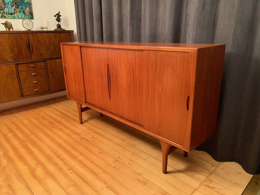 Danish highboard by Henning Kjaernulf for Bruno Hansen, 1960s