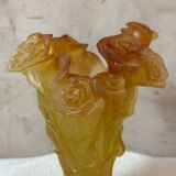 Daum glass paste vase