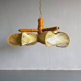 Rustic wooden chandelier