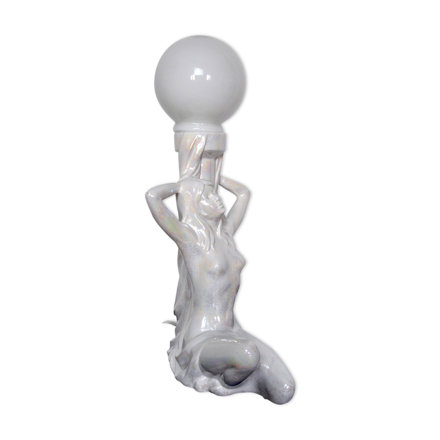 Lampe "Femme nue" céramique 1970