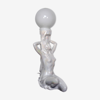 Lampe "Femme nue" céramique 1970