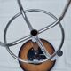 Vintage adjustable chrome stool 56 cm