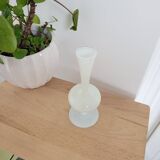 White opaline soliflore vase