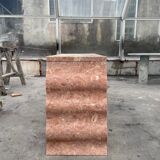 Sculptural solid stone desk / console