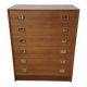 Vintage teak commode with brass handles (copy)