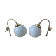 Lot 2 vintage opaline wall lamps