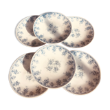 Lot de 6 assiettes en porcelaine