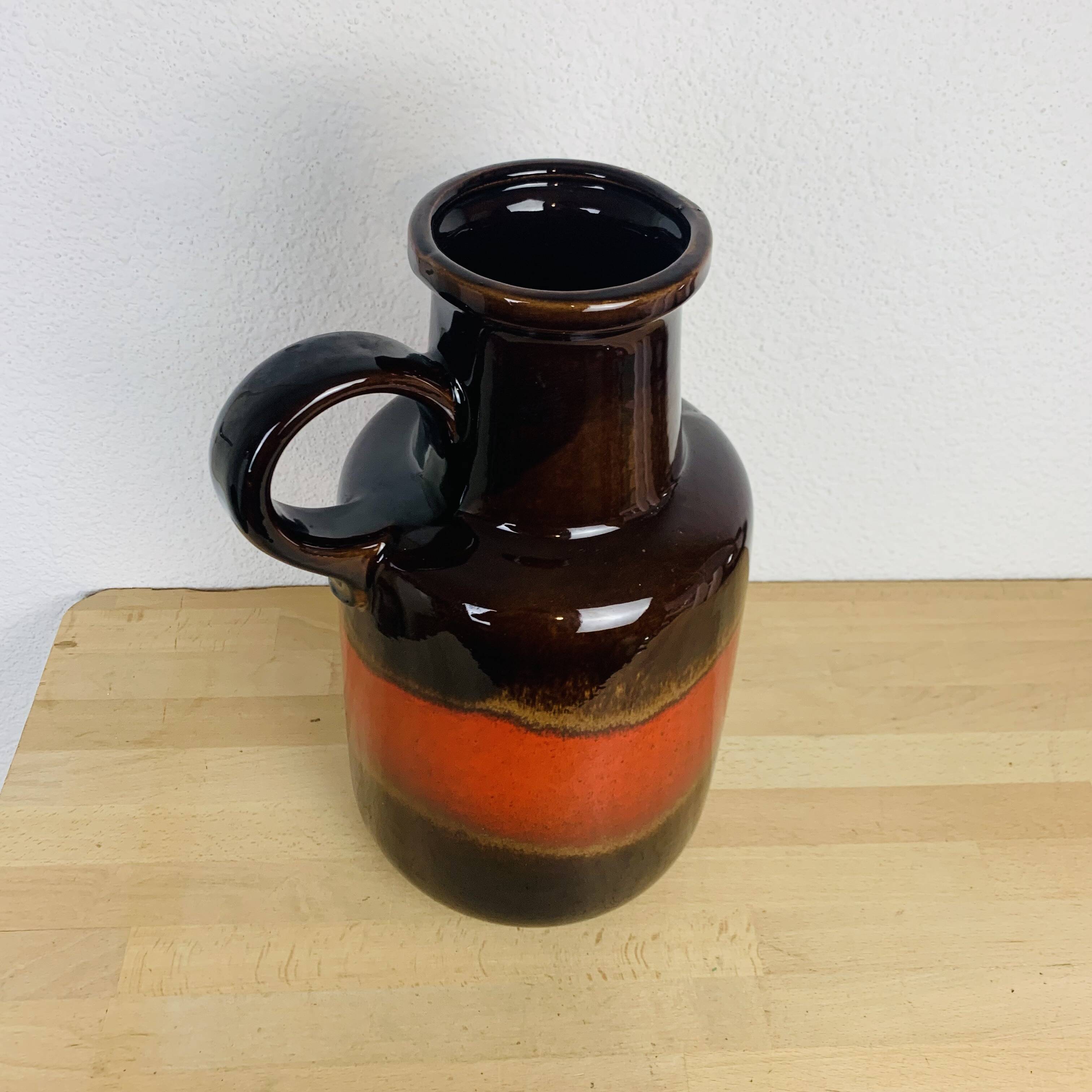 West Germany Floor Vase Ceramic XXL Vintage