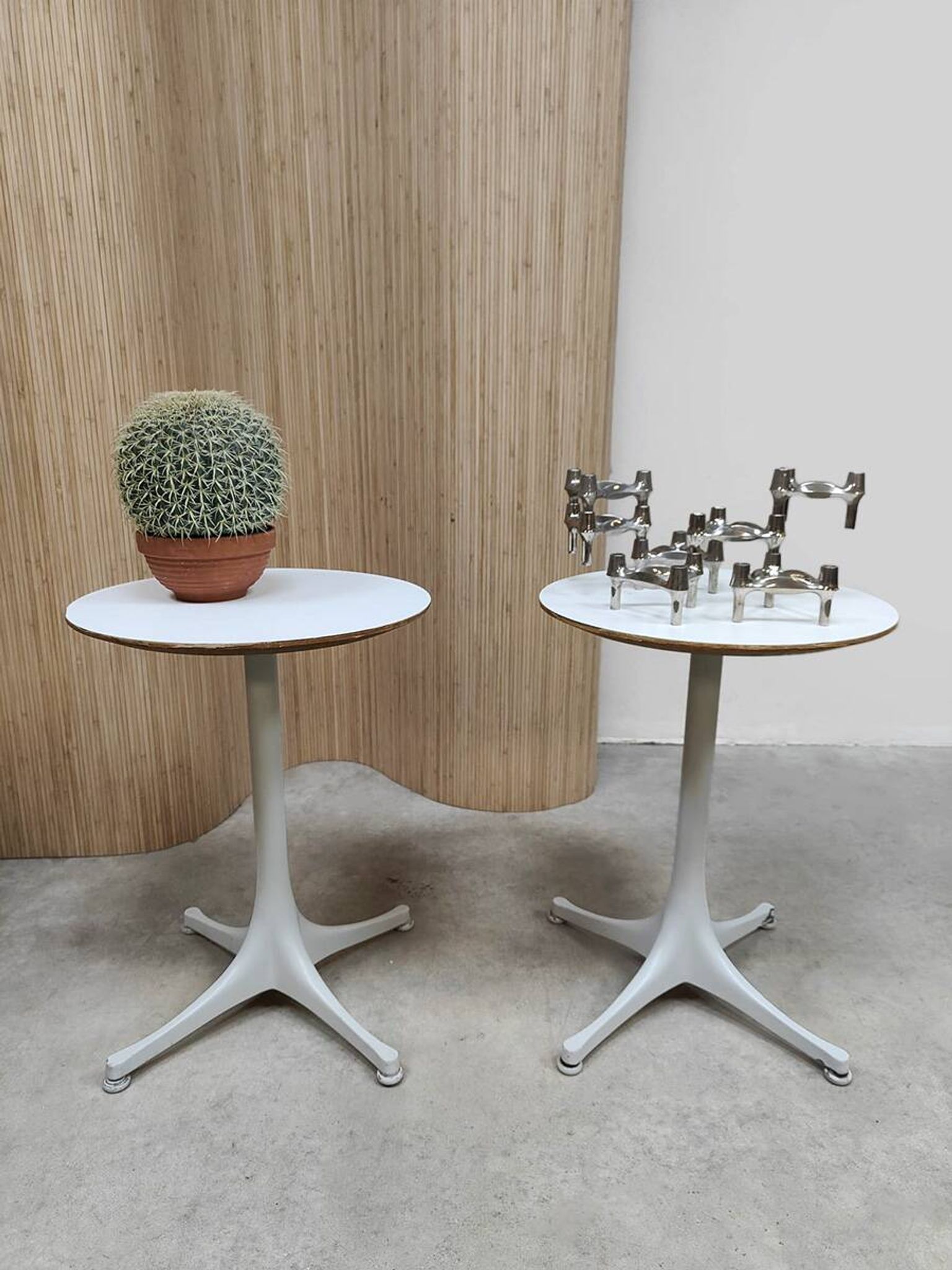 Tables d'appoint vintage design swag George Nelson pour Herman Miller