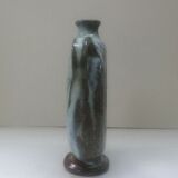 Vernified ceramic vase with handles