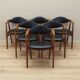 Set of six teak chairs, Danish design, 1970s, manufacture: Farstrup Møbler