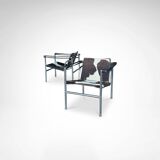 Early number LC1 ponyskin armchair by Le Corbusier et al for Cassina 1970s
