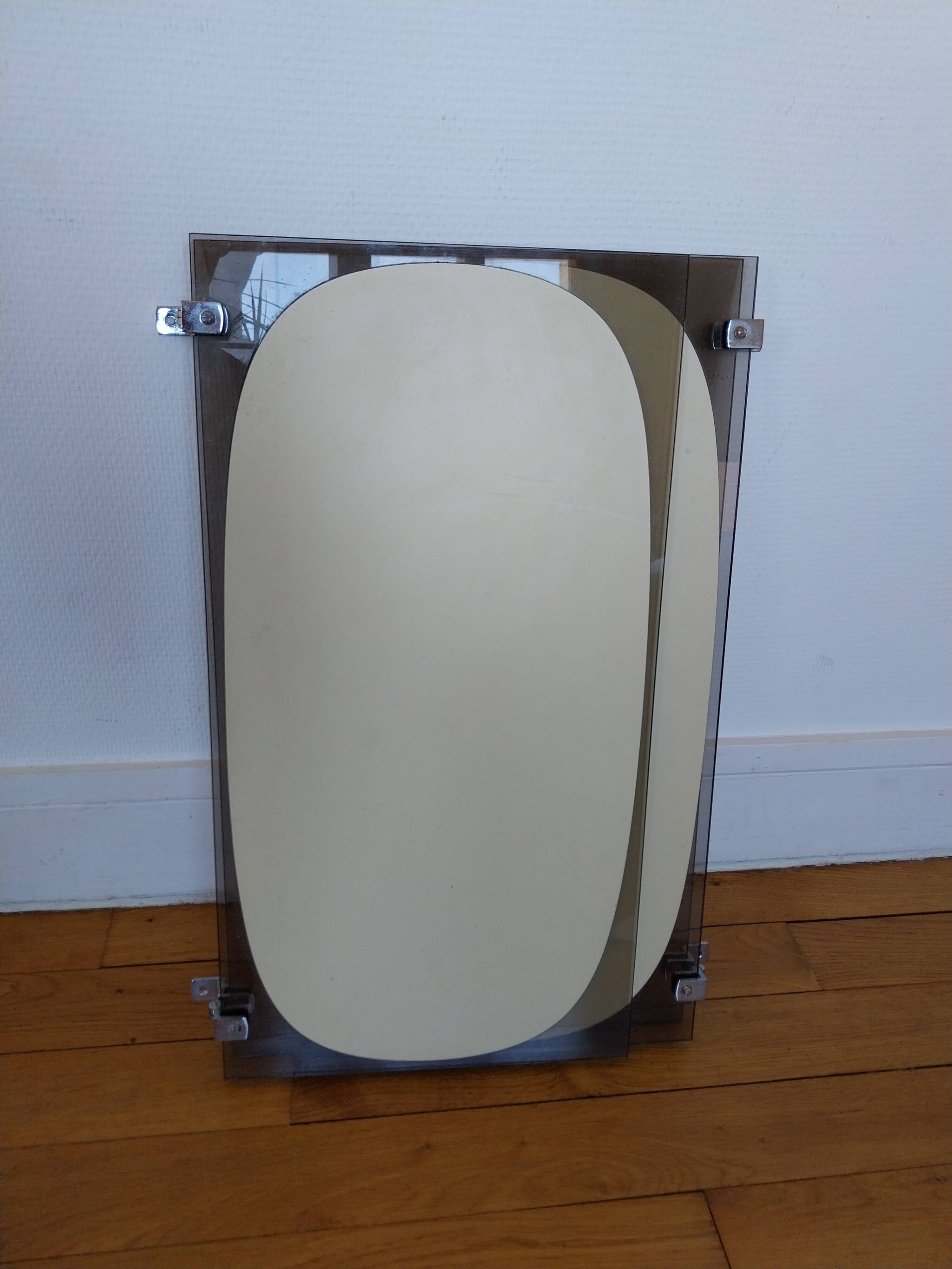 Vintage Fontana Arte triptych mirror