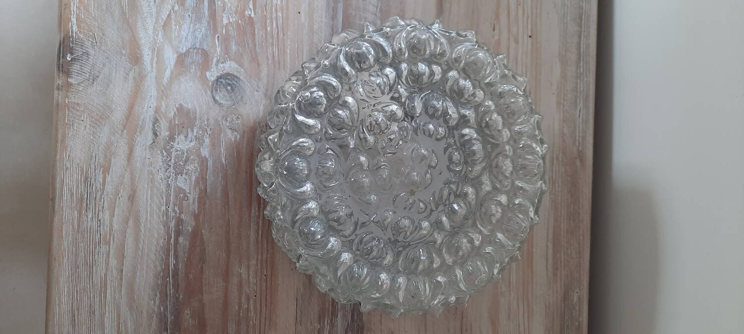 Molded glass ceiling light