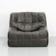 Living room sets vintage dark olive leather kashima by Michel Ducaroy for Ligne Roset