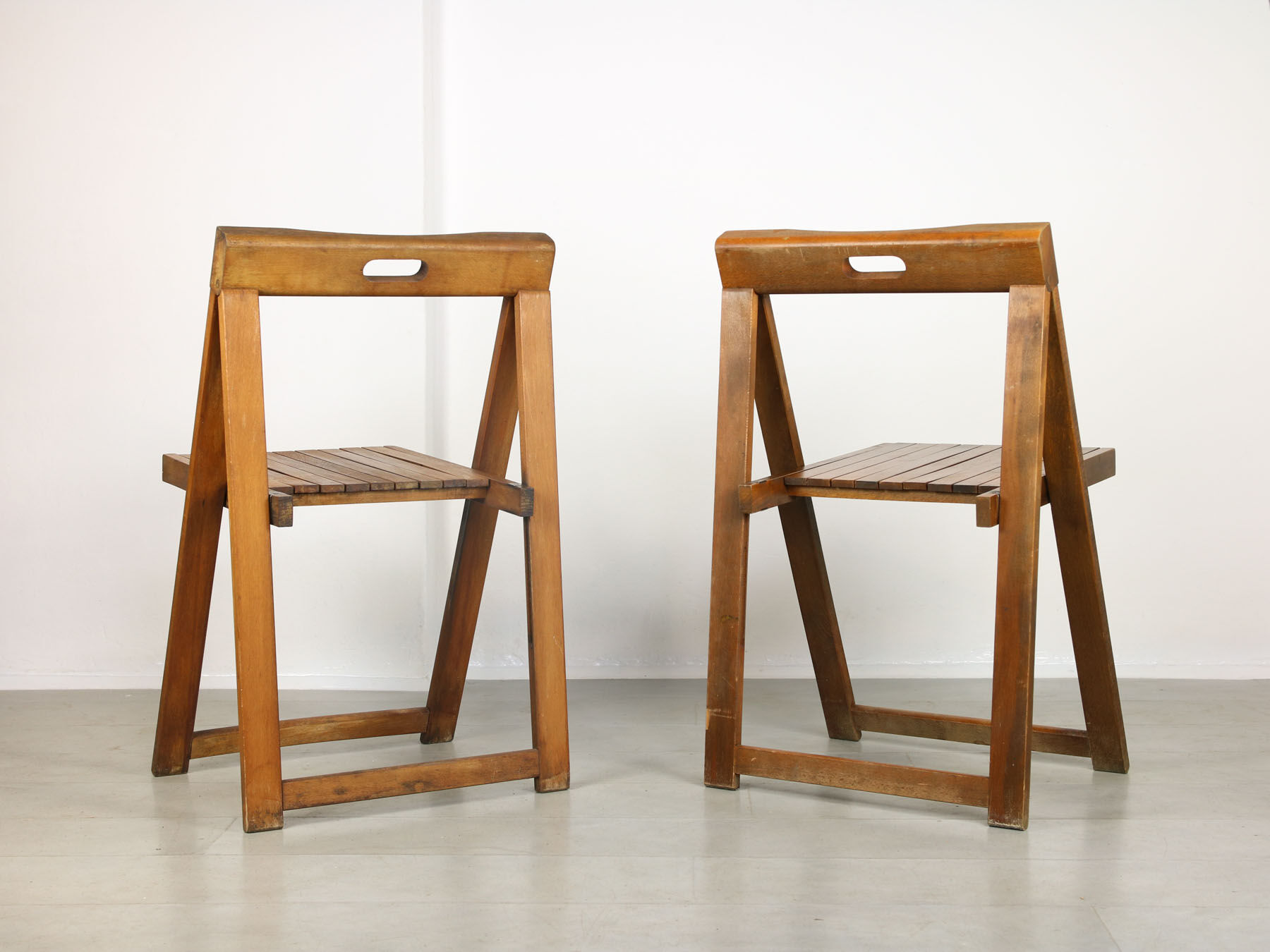 Vintage trieste folding chairs