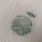 Plat creux ancien ovale villeroy et boch mettlach décor floral 1584