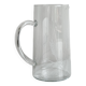 Pichet en verre avec décor d'épis de blé gravés.