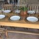 Ancienne table de ferme rénovée