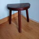 Tripod cowhide farm stool