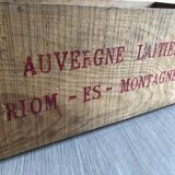 Wood advertising box "Auvergne dairy"