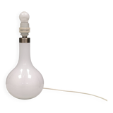 Helios table lamp, teardrop shaped, made of white opal glass. 1986 Denmark