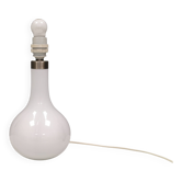 Helios table lamp, teardrop shaped, made of white opal glass. 1986 Denmark