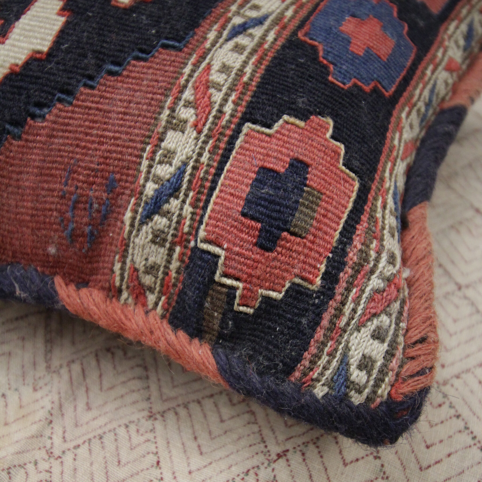 Geometric Turkish Cushion Cover Handmade Scatter Pillow