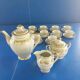 F.D Chauvigny porcelain coffee service complete gold frieze décor