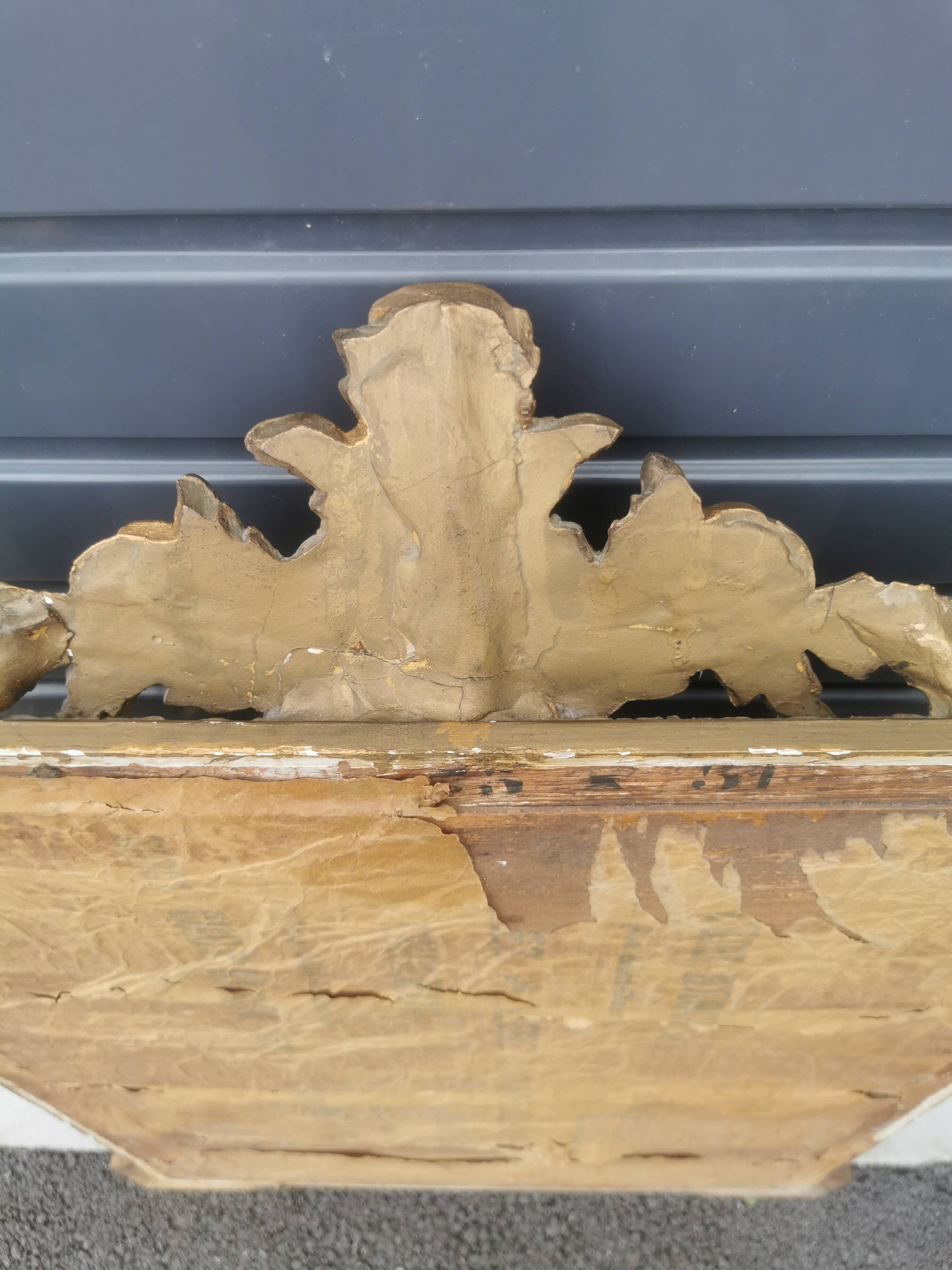 Louis XV style gilded mirror