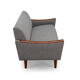 Reupholstered Danish Grey Vintage Sofa, 1960s