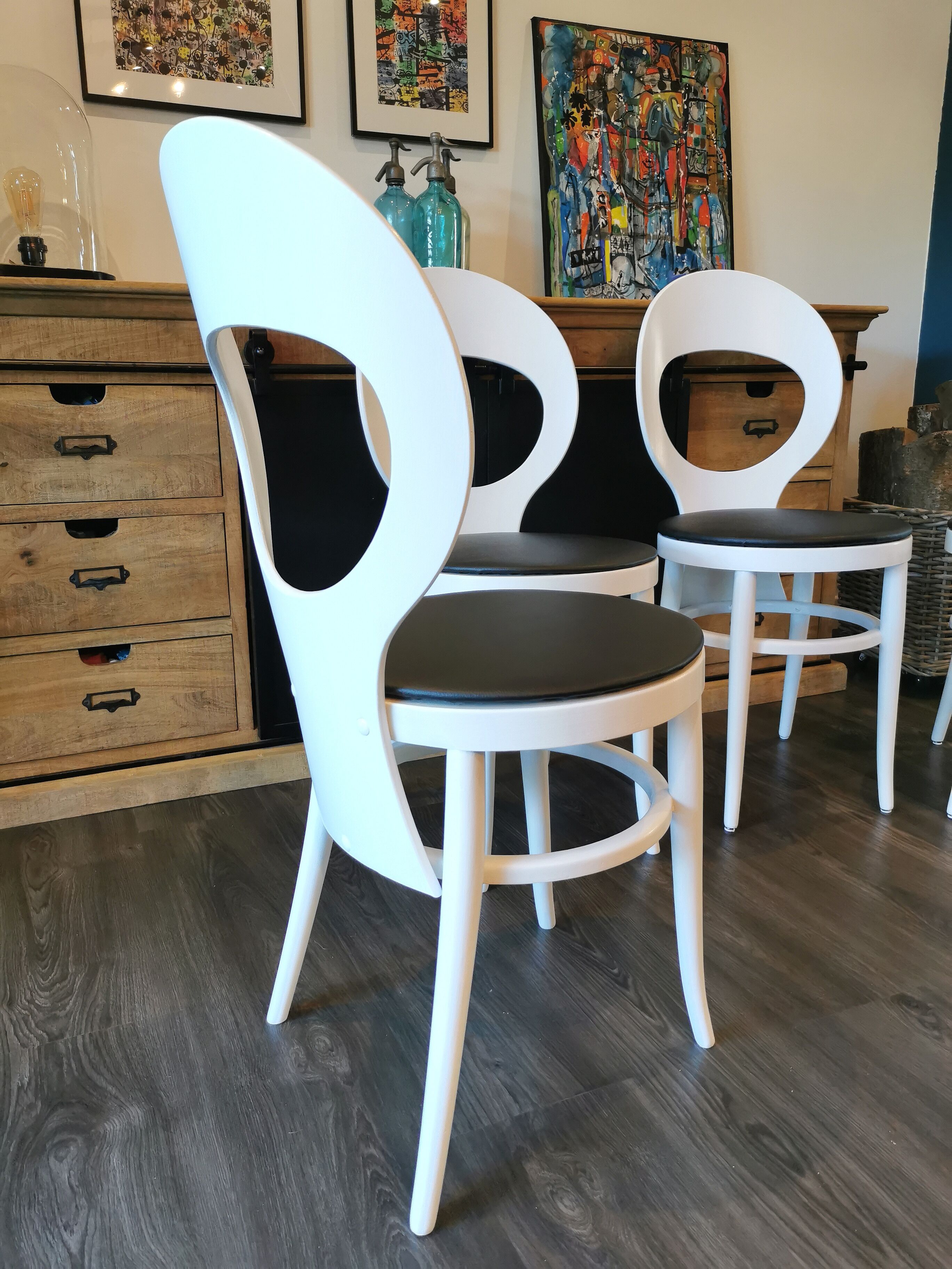 Lot de 4 chaises bistrot Baumann Mouette