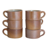Lot de 6 tasses en grès