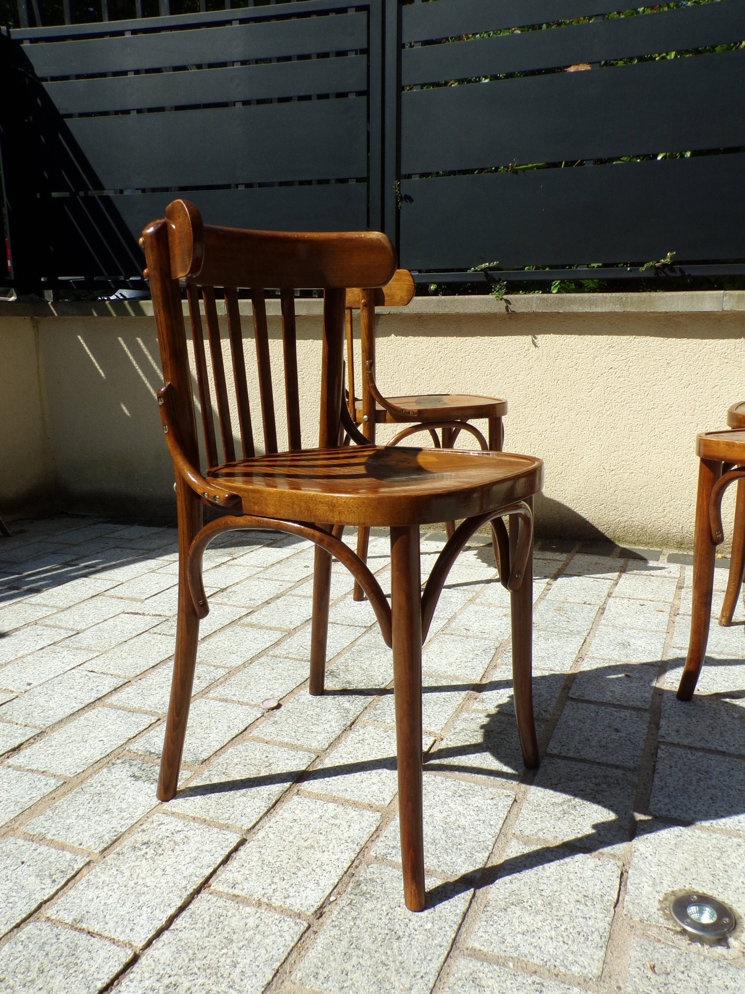 Set of 4 vintage bistro chairs
