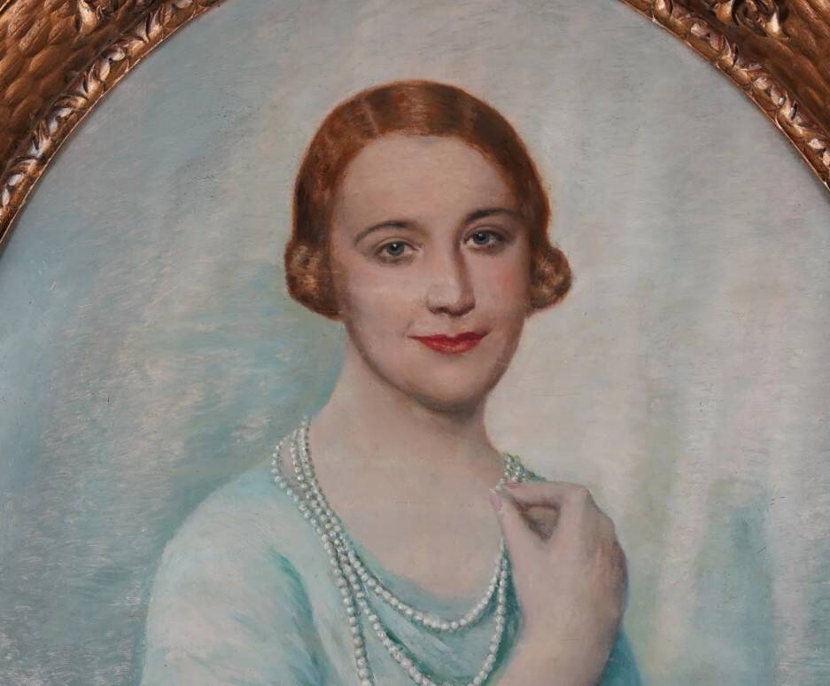 Important Tableau Portrait of Notable (Dijon) Vital Keuller (1866-1945)