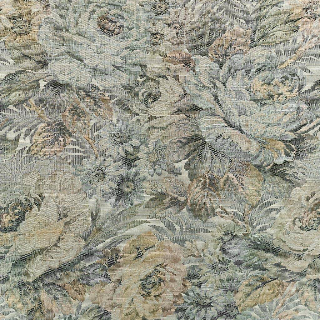 Banquette 2 places en tissu fleuri, années 1950