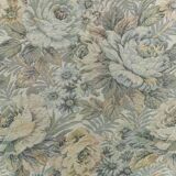 Banquette 2 places en tissu fleuri, années 1950