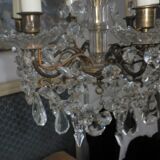 Antique Louis XVI chandelier with pendants