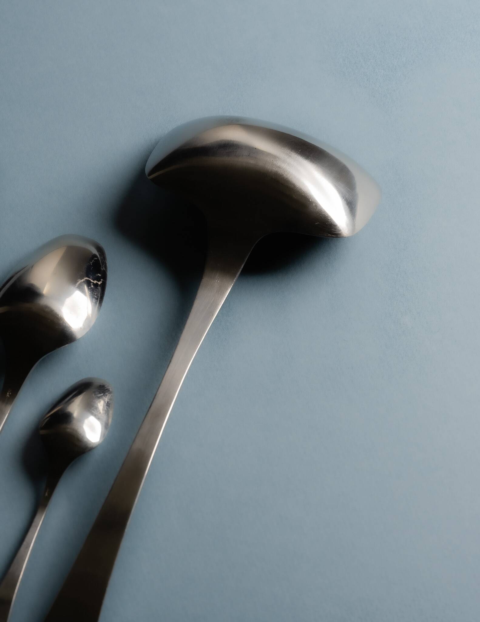 GUY DEGRENNE STAINLESS STEEL CUTLERY SET, 1970s