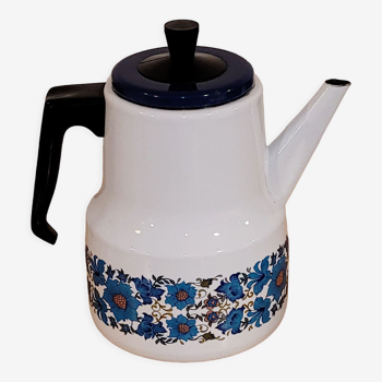 Enamelled canvas coffee maker - vintage