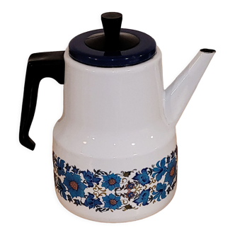 Enamelled canvas coffee maker - vintage