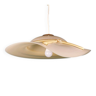 Wide-brimmed hat-shaped Murano suspension, Italy, 1970s