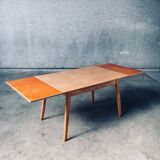 MCM Dutch Design Extendable Dining Table attributed to Cor Alons for Gouda Den Boer, 1950s