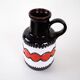 Ceramic vase with a handle, German design, 1960s, made in West Germany