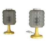 Lampes de table space age par Elektroinstala, Tchécoslovaquie, années 1970, ensemble de 2
