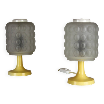 Space Age Table Lamps by Elektroinstala, Czechoslovakia, 1970s, Set of 2